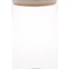 Bamboo And Glass 1L Storage Canister With Lid