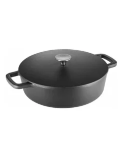 Cast Iron 28cm/4L Saute Pan Black