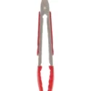 17cm Mini Tongs With Silicone Tip Red
