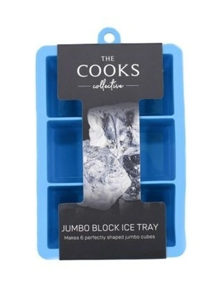 Jumbo 6 Cube Ice Tray Blue