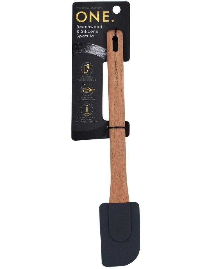 ONE Beechwood/Silicone Spatula