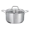 ONE Stainless Steel 24cm Casserole With Lid 5.8lt