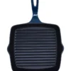 Cast Iron Grill Pan 26cm Navy