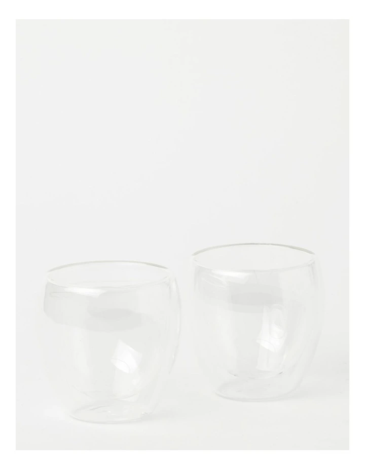 Double Wall Glass Espresso 250ml Set Of 2