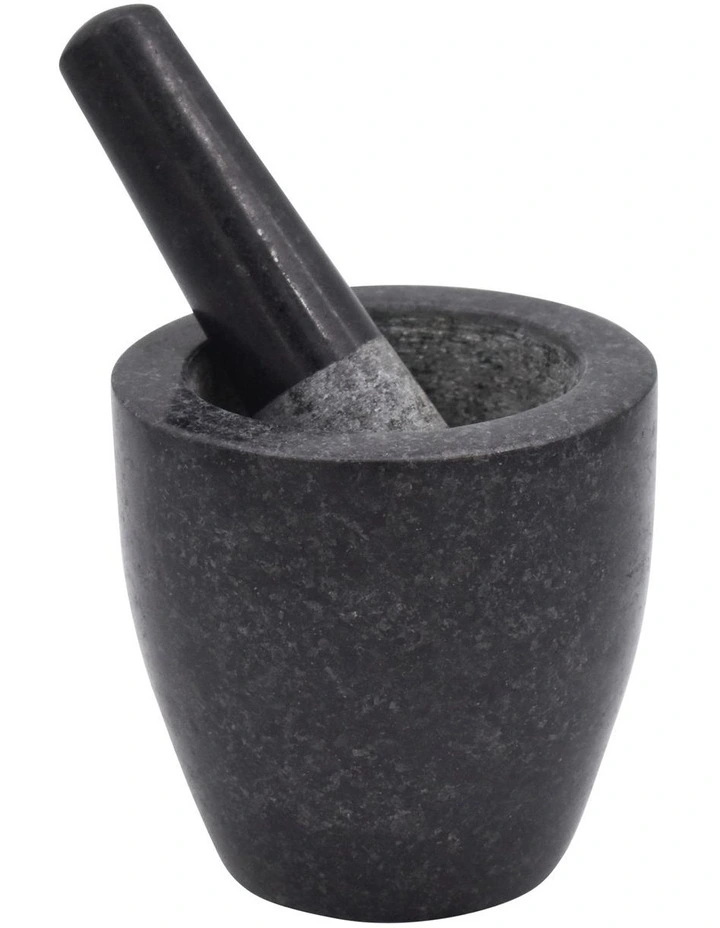 Mortar & Pestle 13x13cm Black Granite