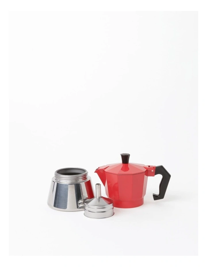 Induction Stainless Base Espresso 3 Cup Red - Image 4