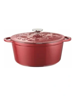 Olive Round Casserole With Lid 26cm/5.0lt Red