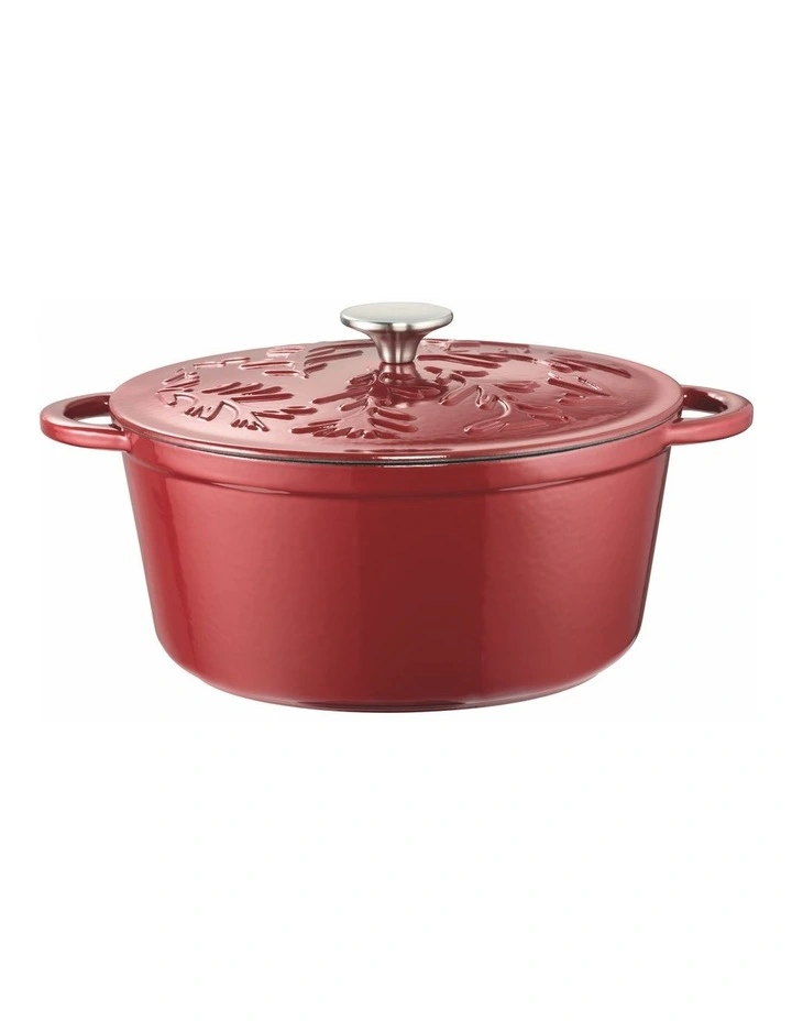 Olive Round Casserole With Lid 26cm/5.0lt Red