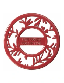 Olive Cast Iron Trivet 20cm In Red