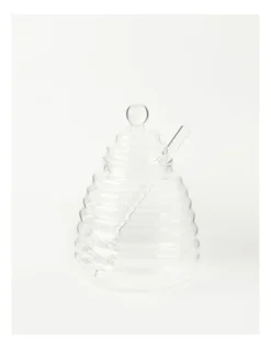 Glass Honey Pot