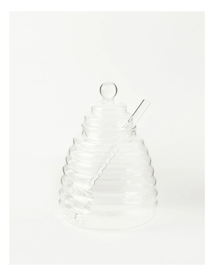 Glass Honey Pot