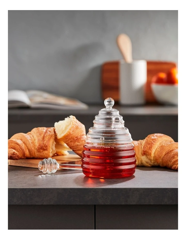 Glass Honey Pot - Image 2
