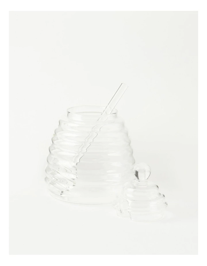 Glass Honey Pot - Image 3