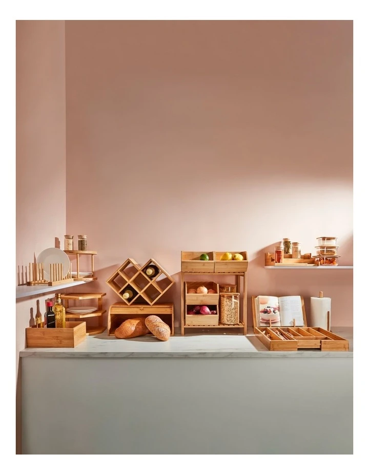 Bamboo 3 Tier Corner Shelf - Image 4