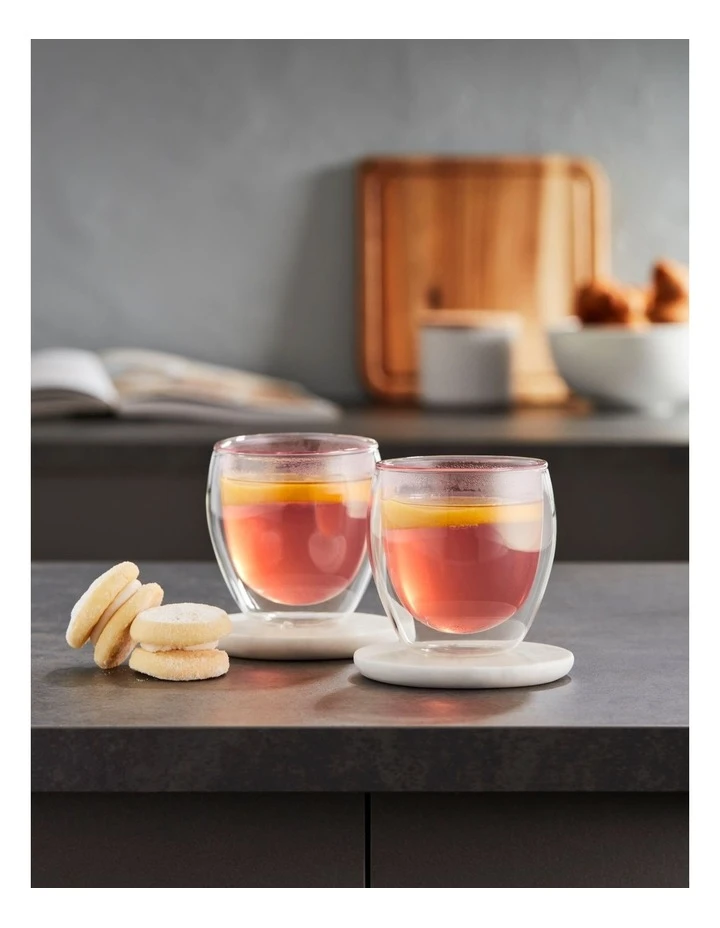 250ML Set Of 2 Double Wall Glass Pink - Image 2