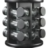 Spice Stand 12 Jar In Black