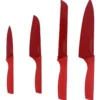 4 Piece Knife Pack In Red
