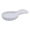 Olive Spoon Rest In White