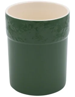 Olive Utensil Holder In Heritage Green