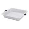 Marble Square Baking Pan In White