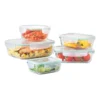 Glass Storage Set 5 Piece In Clear
