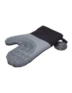 Soft Grip Oven Mitt In Black/Grey