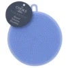 Round Silicone Scrubber In Blue