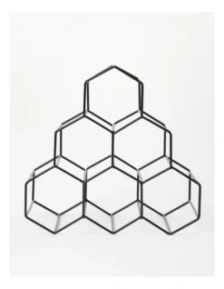 Metal Wine Rack In Black