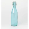 Coloured Glass Bottle 1L In Baby Blue