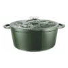Olive Round Casserole With Lid 26/5.0lt In Heritage Green
