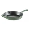 Olive Cast Iron Frypan 26cm In Heritage Green