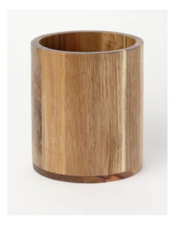 Acacia Utensil Holder In Wood