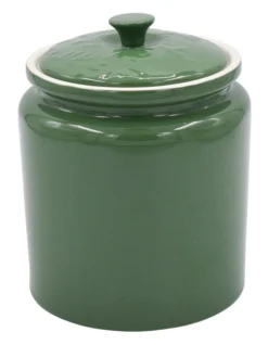 Olive Cookie Jar In Heritage Green