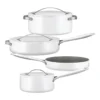 4 Piece Cookset In White