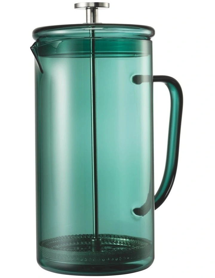 Glass Coffee Press 750ml In Green