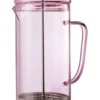 Glass Coffee Press 1L In Pink