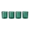Double Wall Ribbed Glasses Set Of 4 250ml In Green
