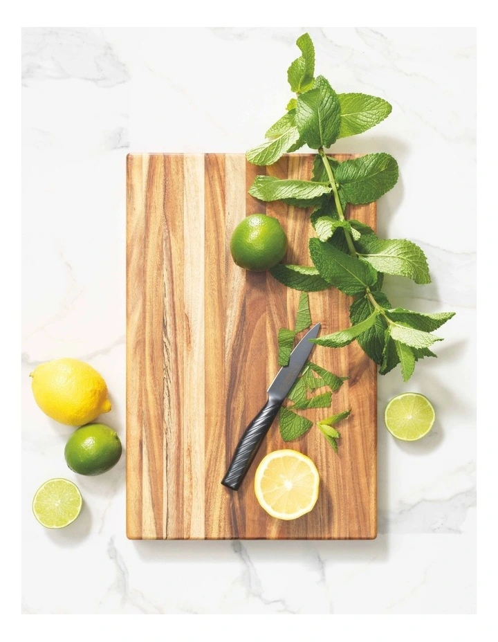 Rectangle Cutting Board Acacia 40x26x4cm In Brown - Image 3