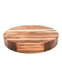 Round Cutting Board Acacia 38x38x6cm In Brown