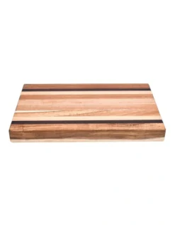 Rectangle Chopping Board Mixed Wood 40x26x4cm In Brown