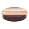 Round Chopping Board Mixed Wood 38x38x6cm In Brown