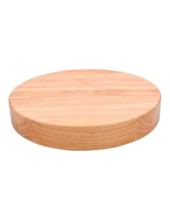 Rectangle Cutting Board Rubberwood 40x26x4cm In Natural